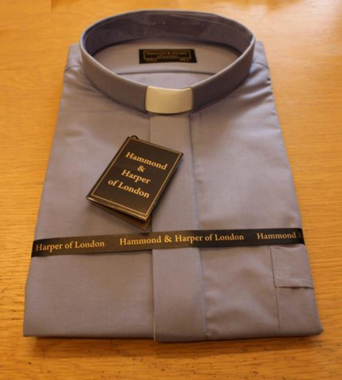 Picture of MEN'S DENIM GREY CLERICAL SHIRT SIZE 17