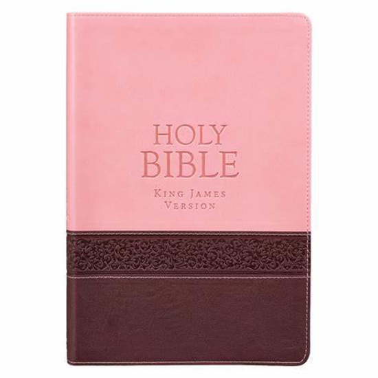 Picture of KJV PINK FAUX LEATHER THINLINE LARGE PRINT BIBLE