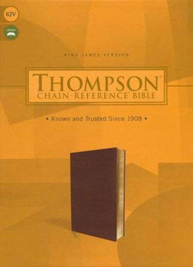 Picture of KJV STANDARD PRINT BROWN LEATHERSOFT BIBLE (THOMPSON CHAIN)